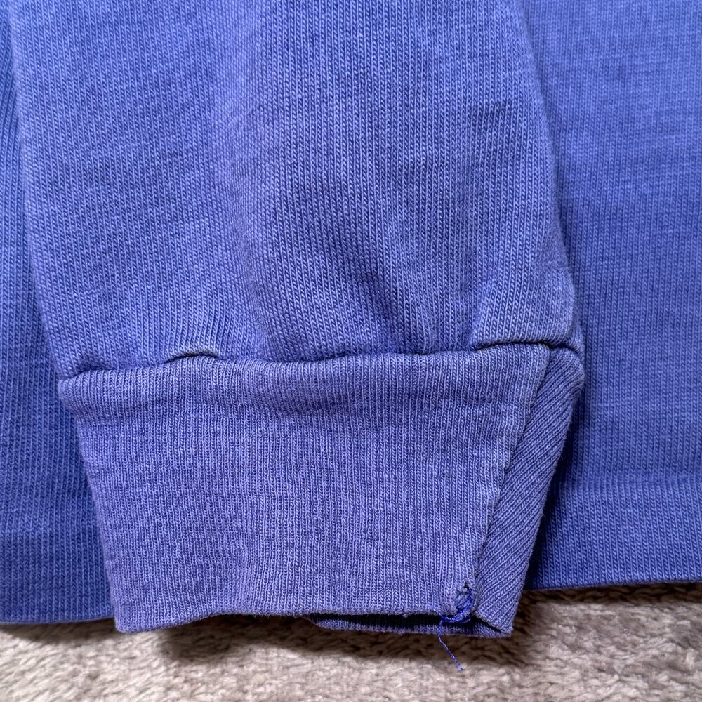 Notre Dame 80s Vintage Long Sleeve Rugby Shirt - Picture 6 of 7